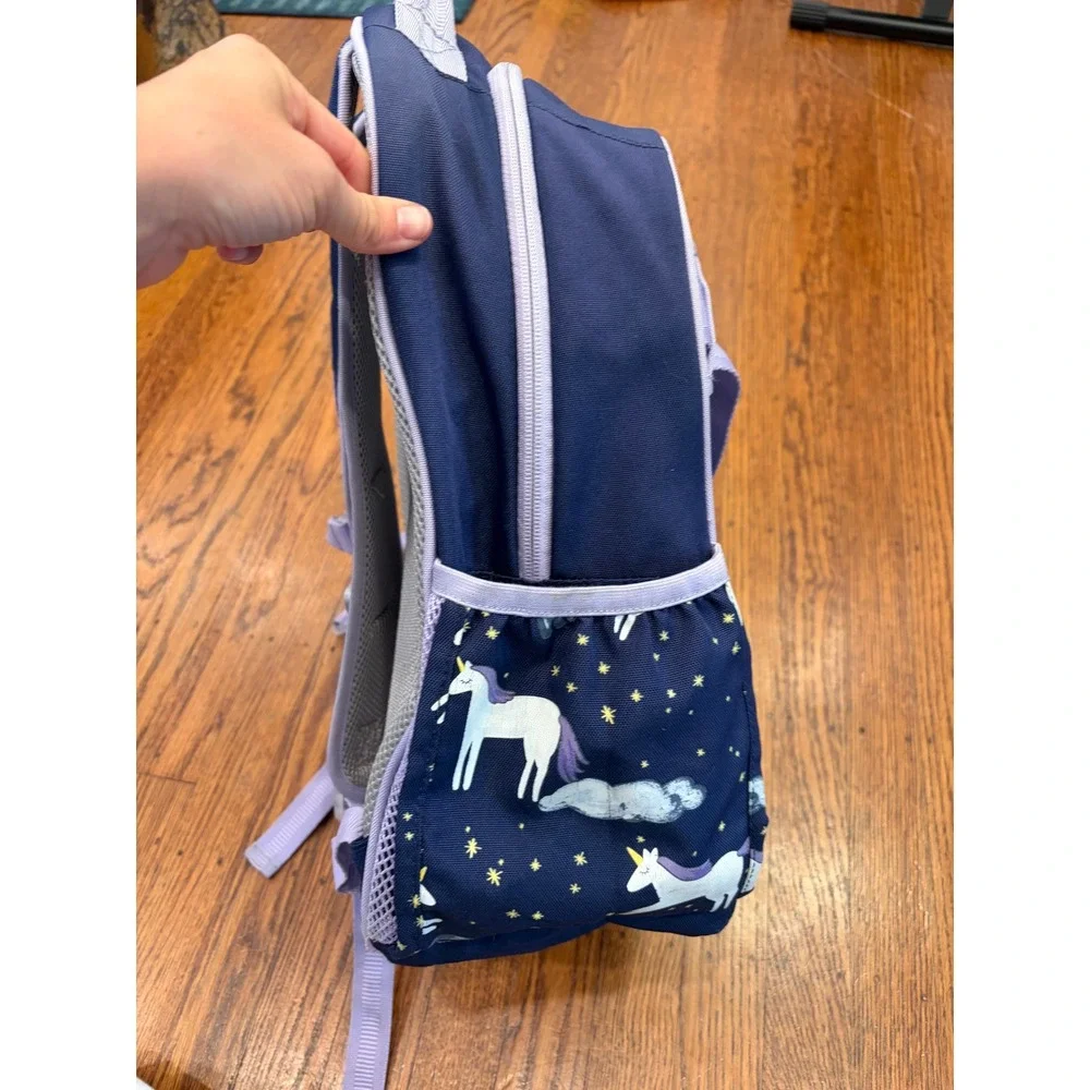 Pottery Barn Kids Mackenzie Night Unicorn Glow Backpack Navy School Bag